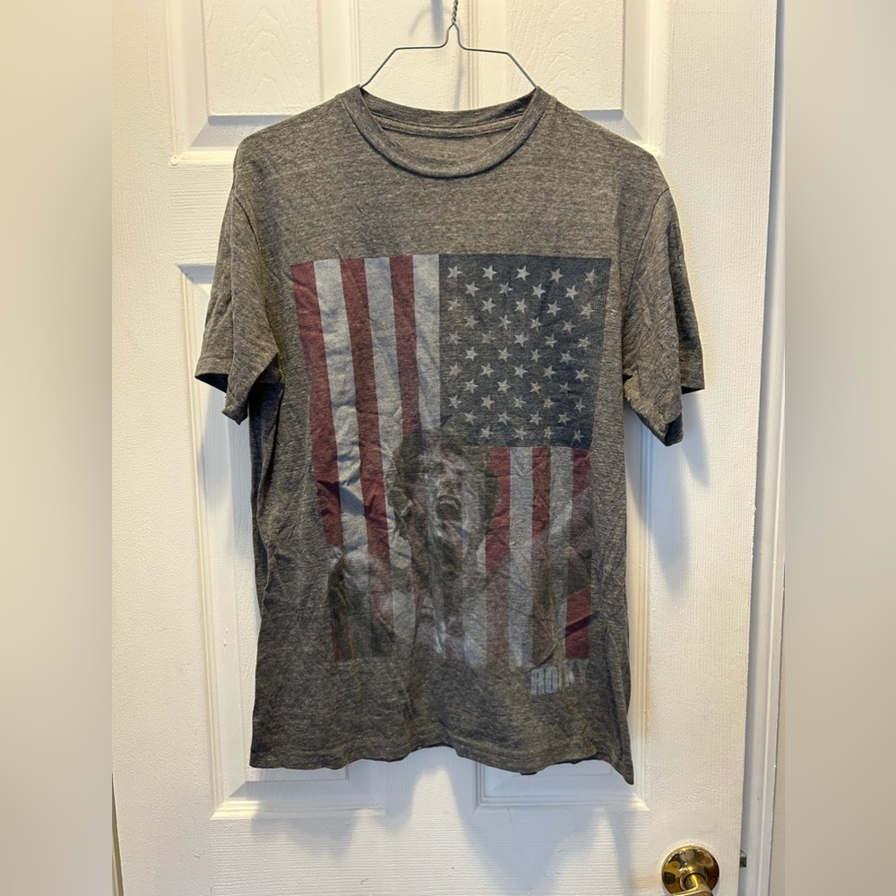 Savvy American Flag Rocky T-shirt men’s